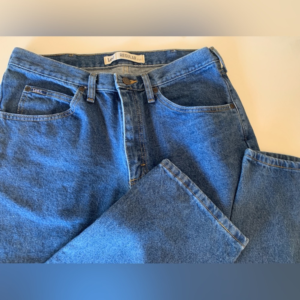 Lee Men’s Regular Fit Straight Leg Jeans - Picture 5 of 9